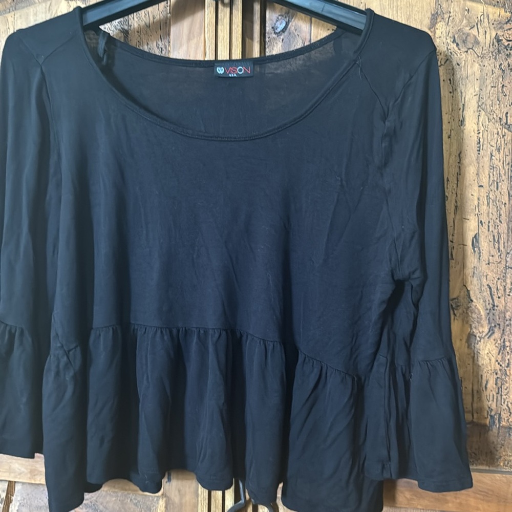 Cute crop peplum tee - Picture 3 of 4
